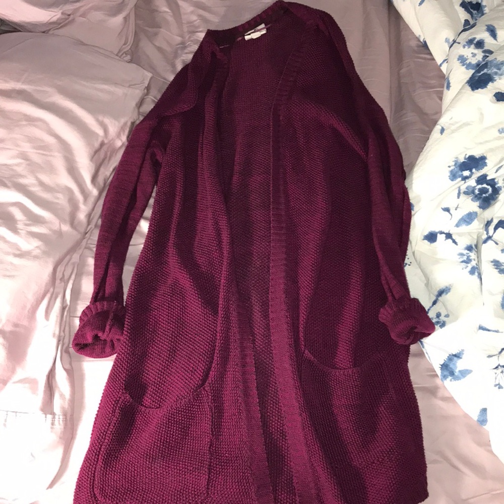 Maroon/Burgandy Cardigan